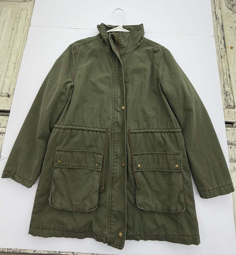 Old Navy Army Green Utility Jacket Coat Size Large